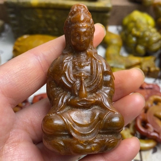 蛇纹石玉未镶嵌颈饰116