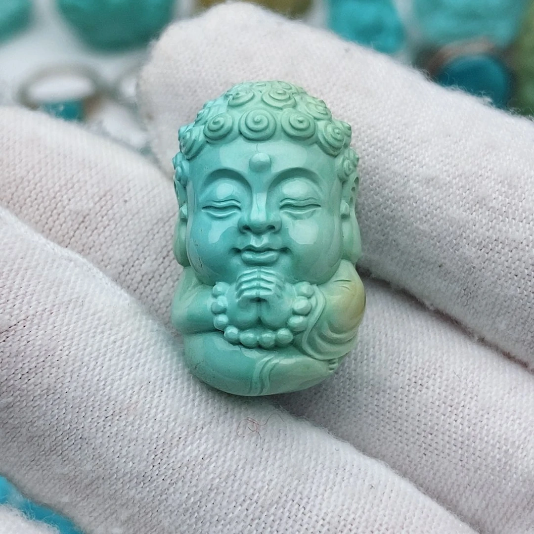 绿松石未镶嵌颈饰