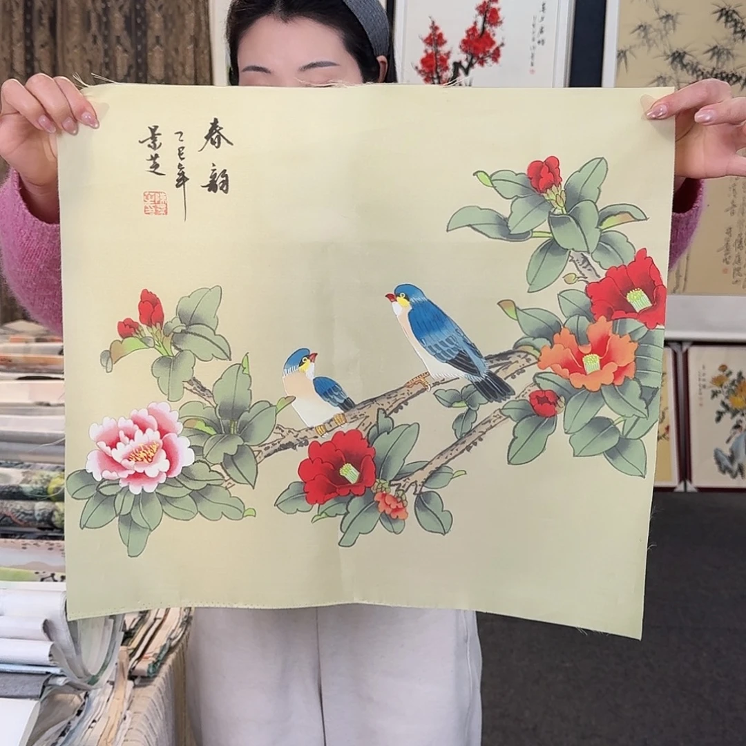 纯手绘国画作品好看