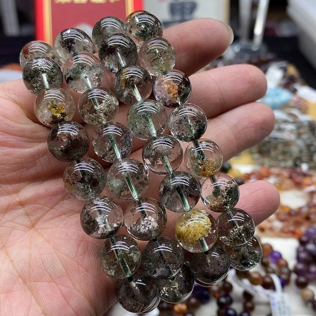 水晶手链未镶嵌多样性发货发一条