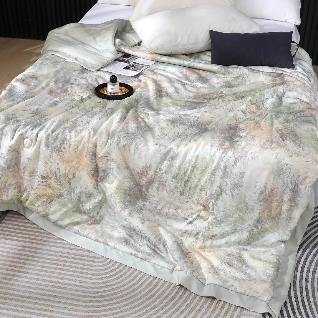 【新品 叶知秋 150*200】60s兰精天丝夏凉被