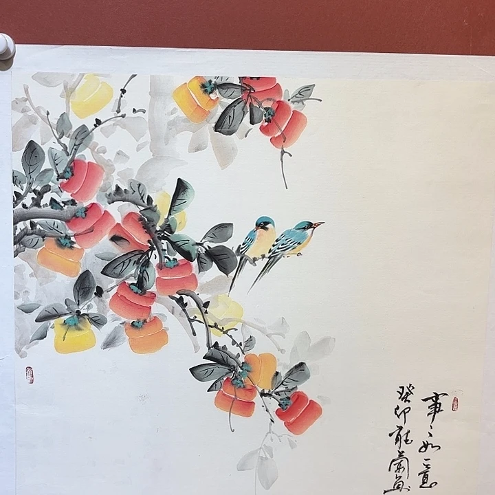 国画听兰老师花鸟