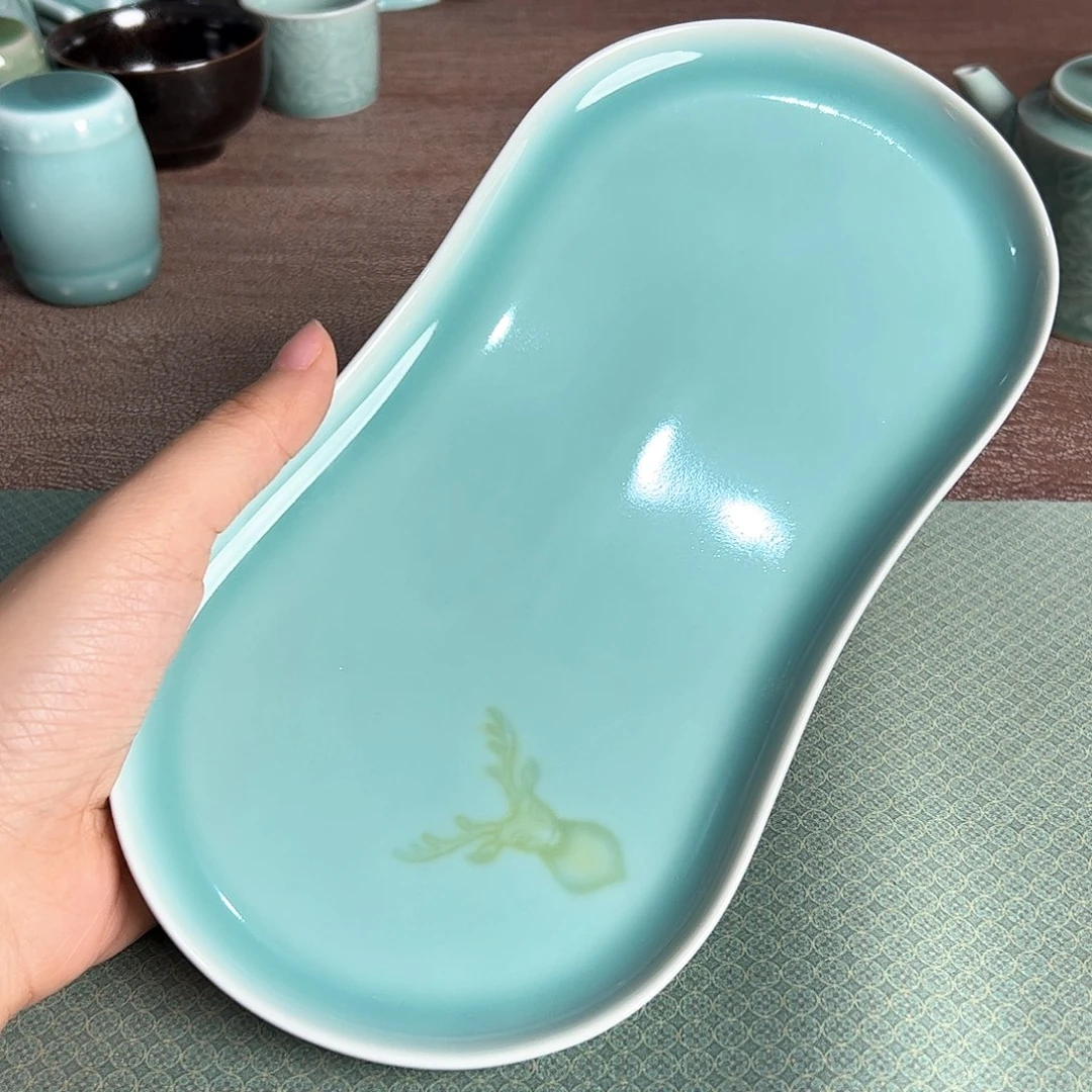 龙泉云间青瓷小米茶器