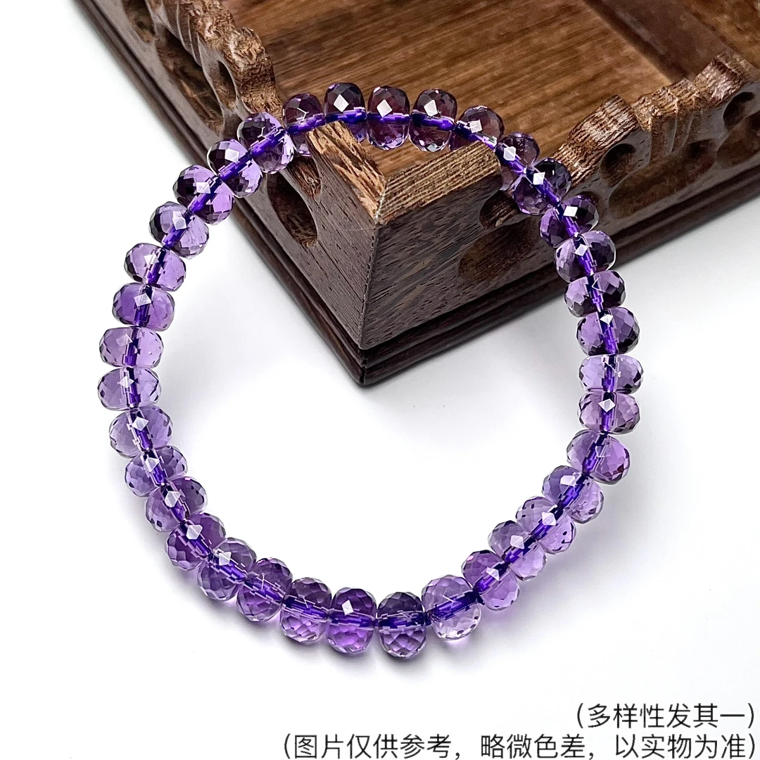 高品质紫水晶钻切手串7m+8m  合集 YSZB-7384（多样性发其一）