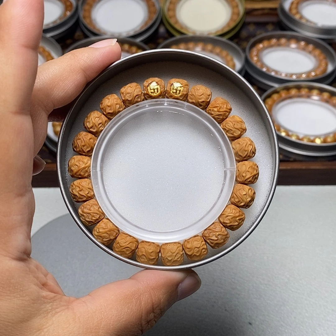 猴头核桃手串6号双标精工虎须10左右