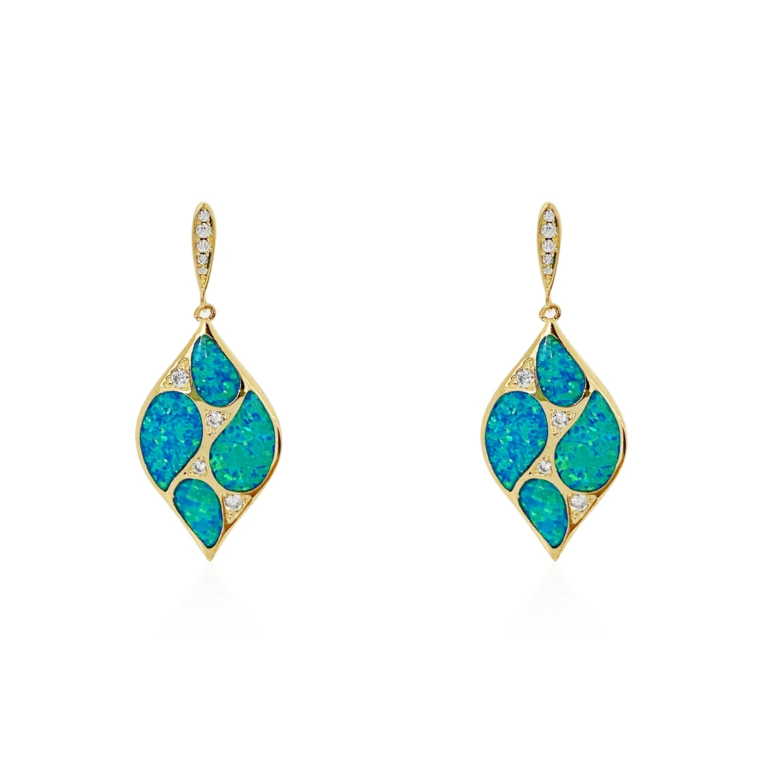 铜合金珐琅耳饰 定制欧货DP高品耳钉-8746