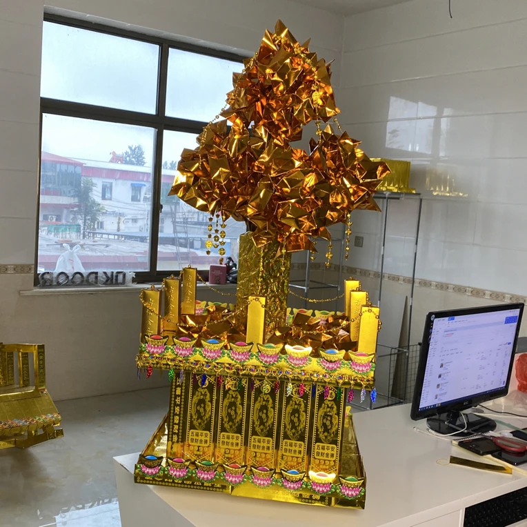 摇钱树手工diy材料包不含工具高约1.1米宽约48cm