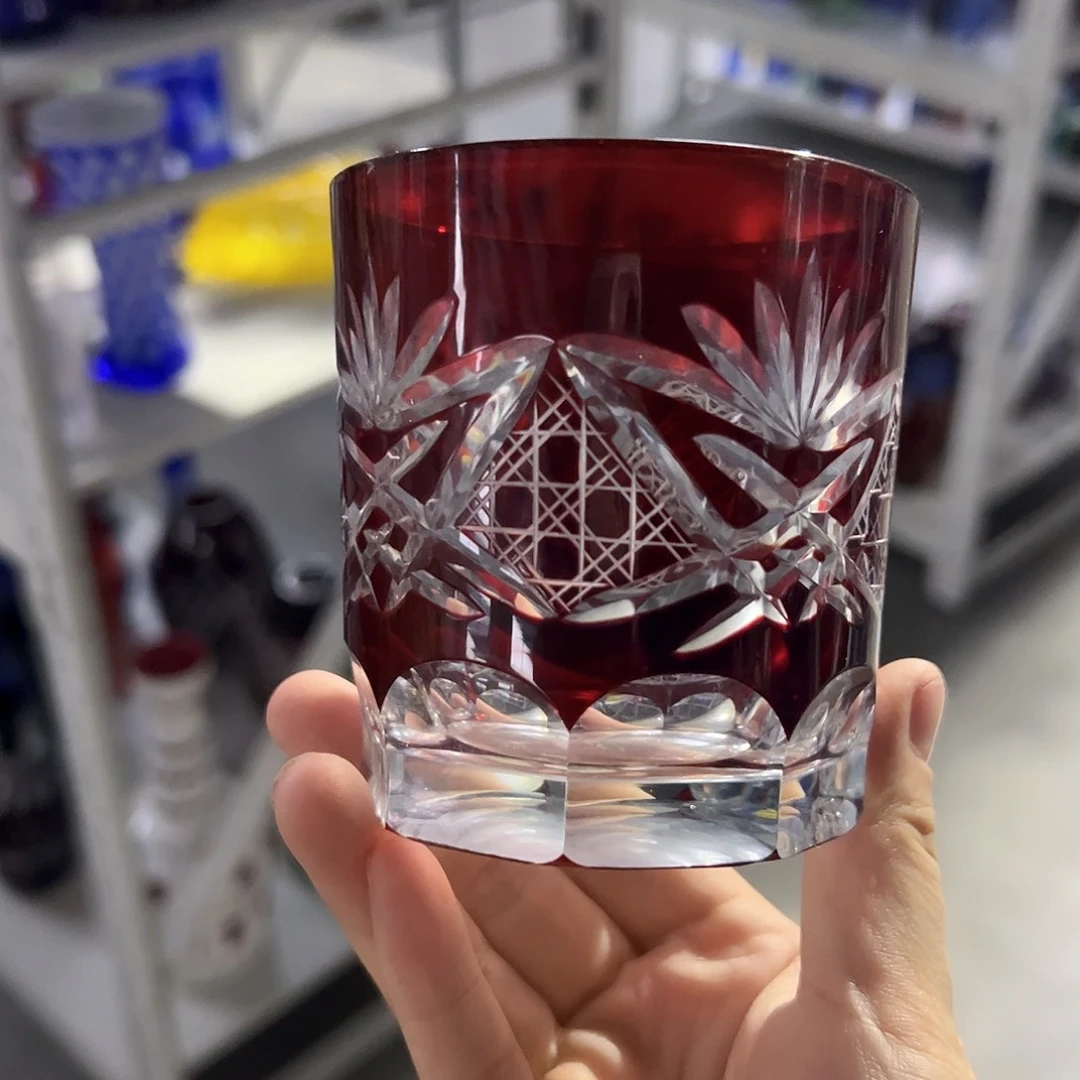 水晶玻璃高脚款微瑕一个