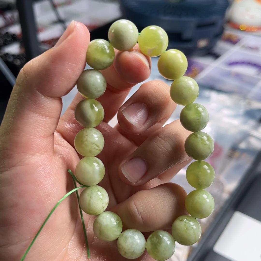 水晶手链未镶嵌岫玉11mm