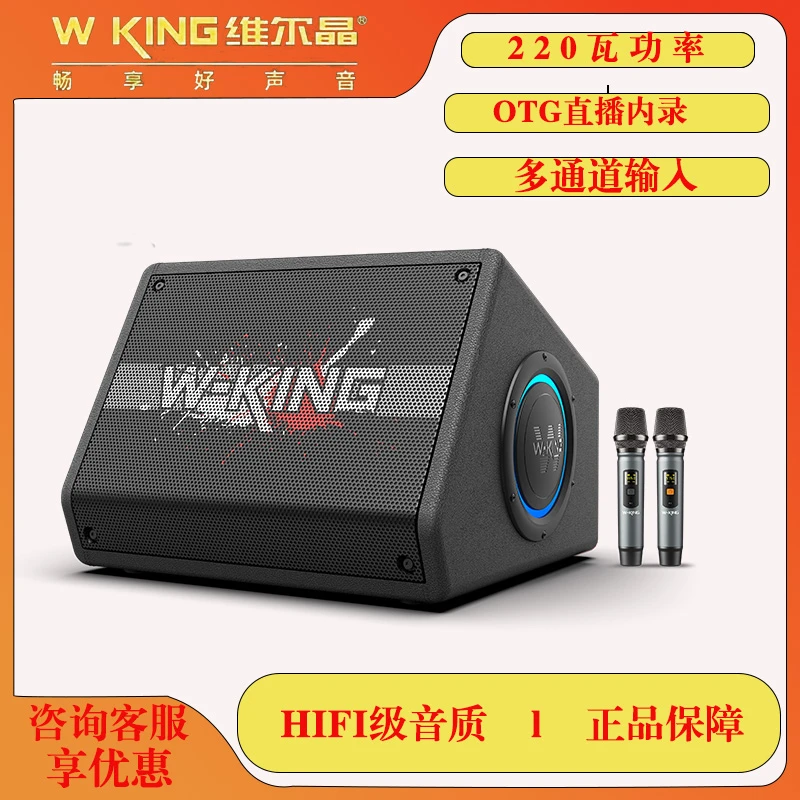 维尔晶K40户外弹唱hifi级大功率音箱吉他电吹管路演直播便携音响