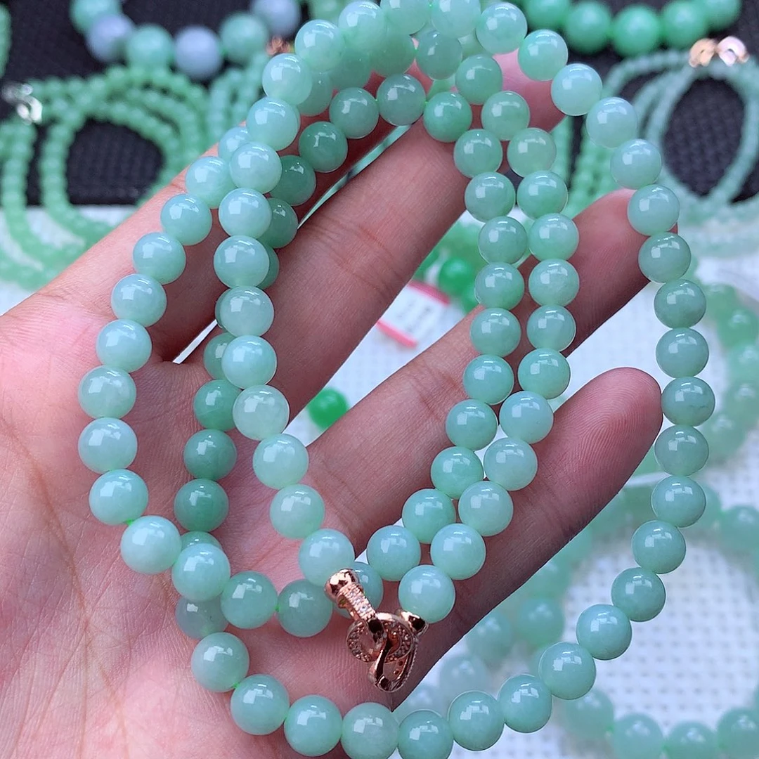 翡翠未镶嵌毛衣链