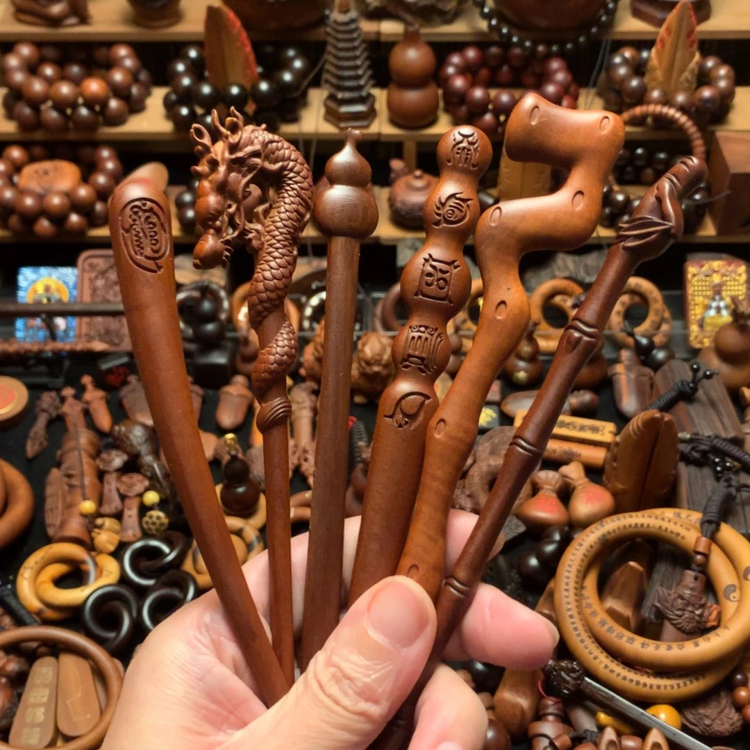 枣木枣木发簪长18厘米