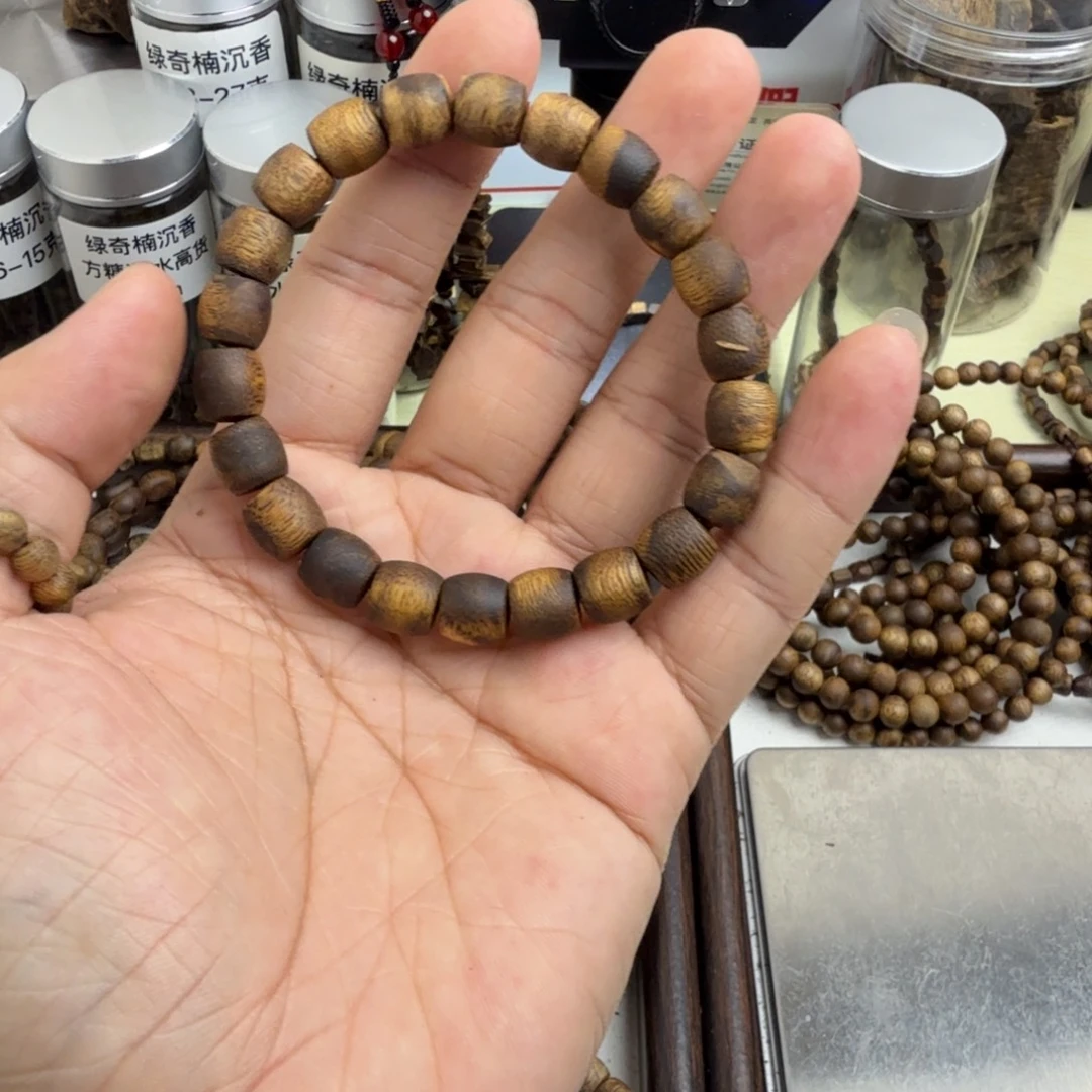 沉香沉香香囊奇楠沉香鼓珠单圈
