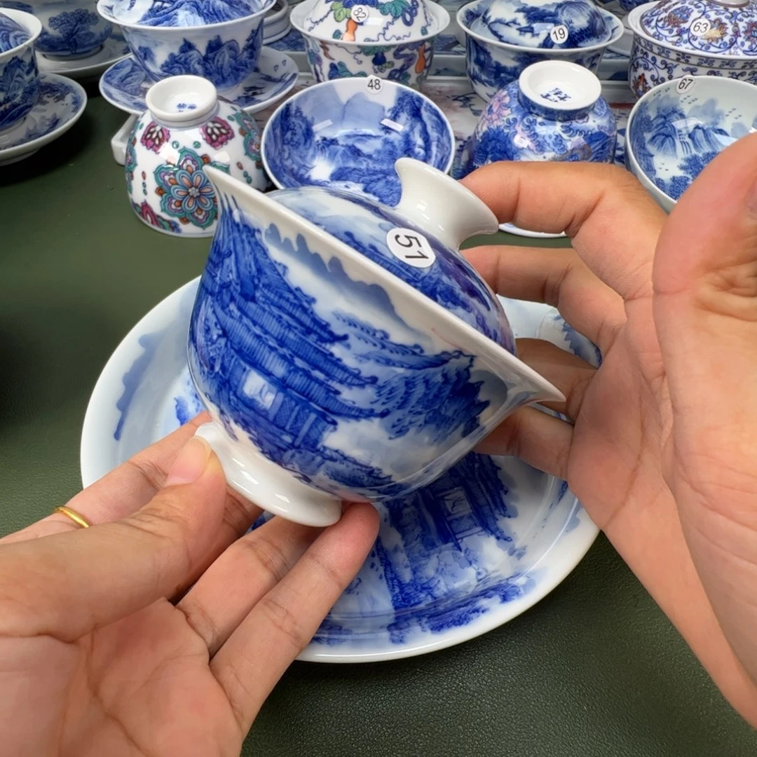 景德镇纯手工纯手绘茶具木木51