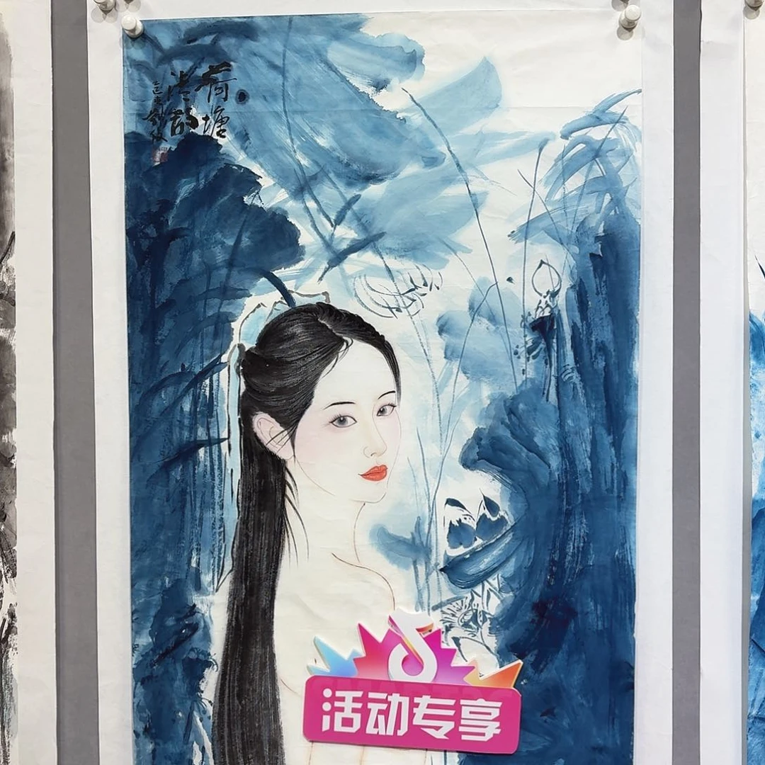 国画亲笔手绘放心去藏