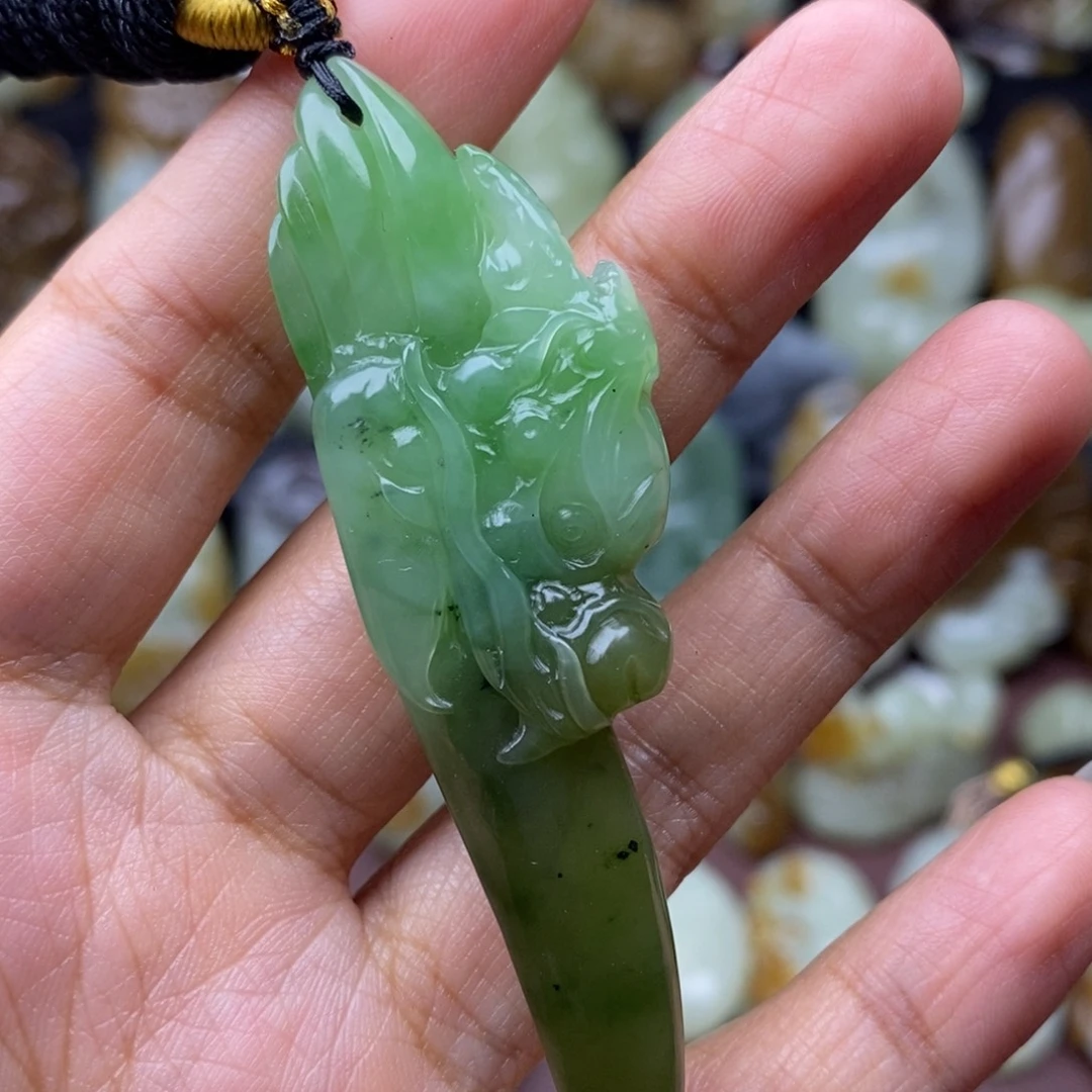 项链未镶嵌和田玉（糖玉）