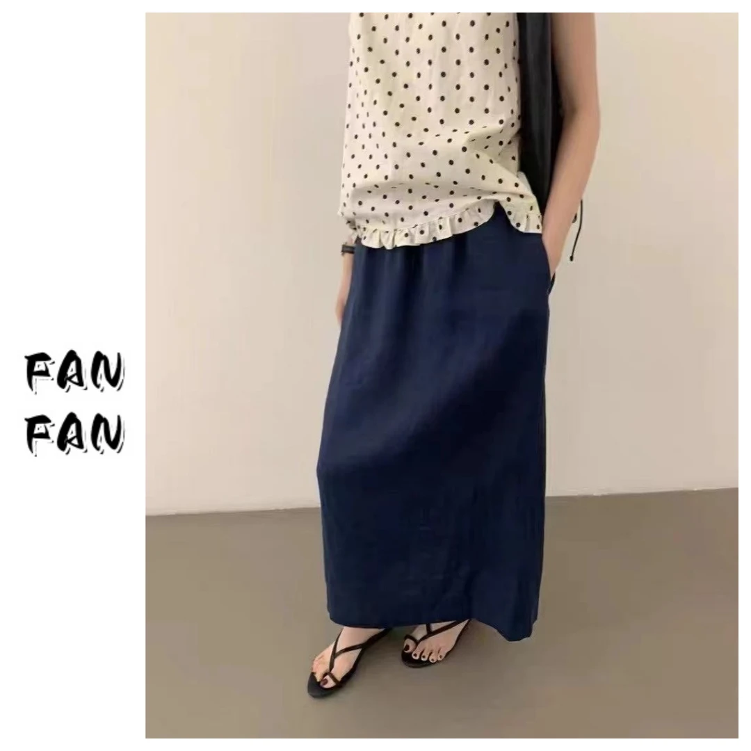 FANFAN 【苎麻系列】森系半身裙