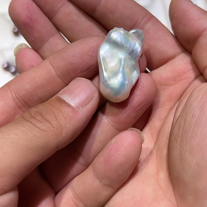 1***咪银S925镶嵌颈饰淡水珍珠