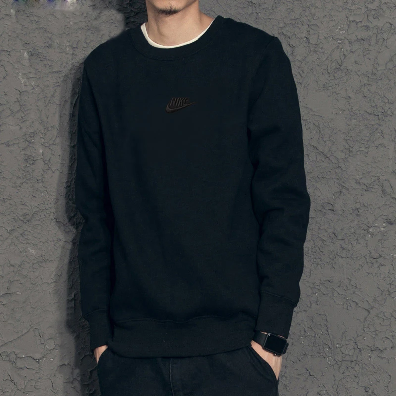 【精选】Nike耐克长袖男T恤2023新款白色圆领宽松薄款卫衣DO7391