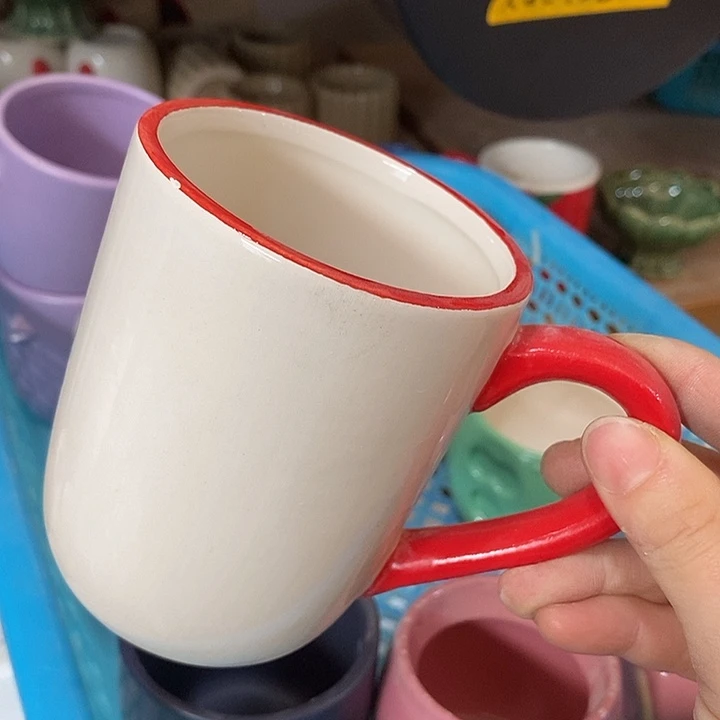 陶盆有孔 瑕疵针孔漏釉介意勿拍口 8高11