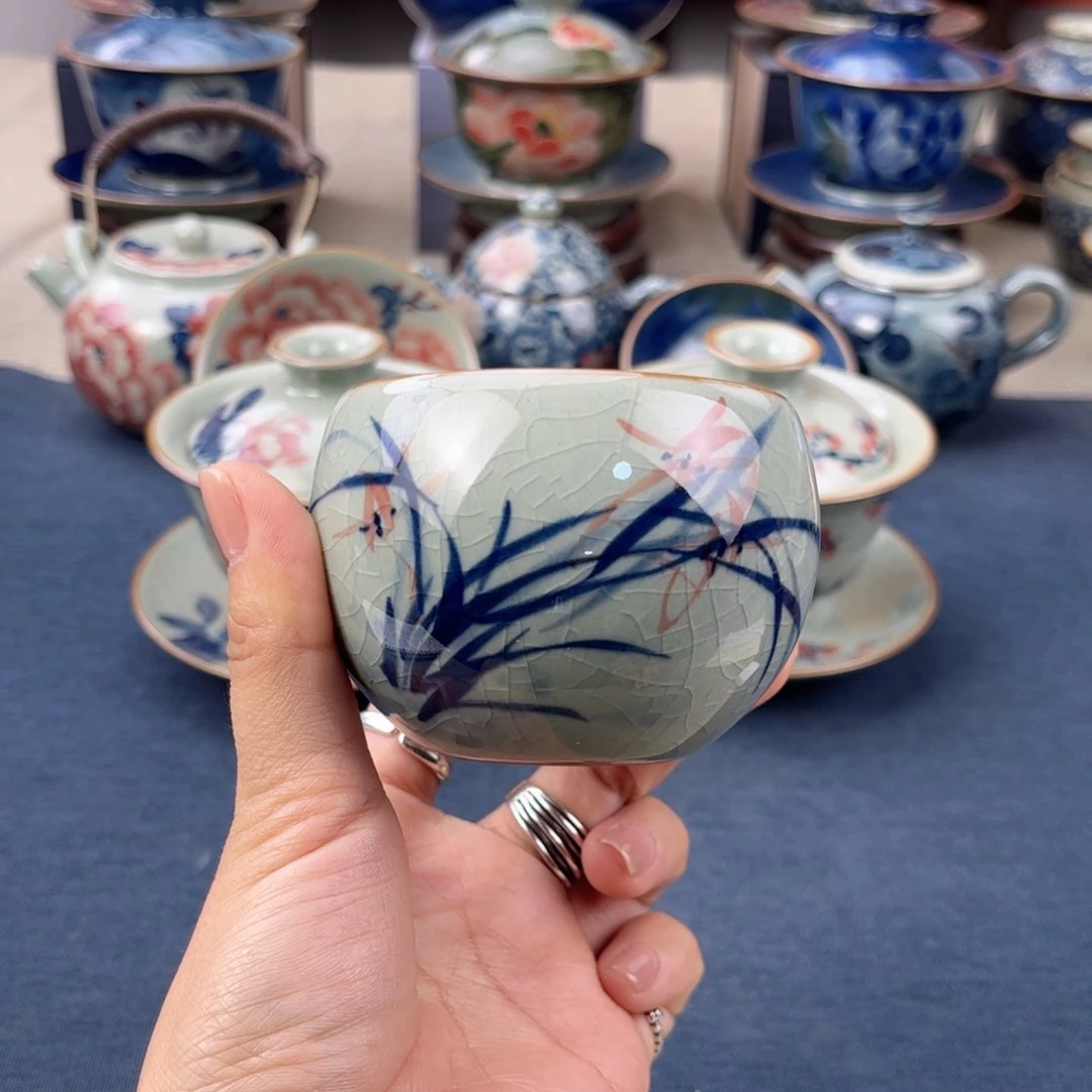 杯景德镇手绘手工茶具