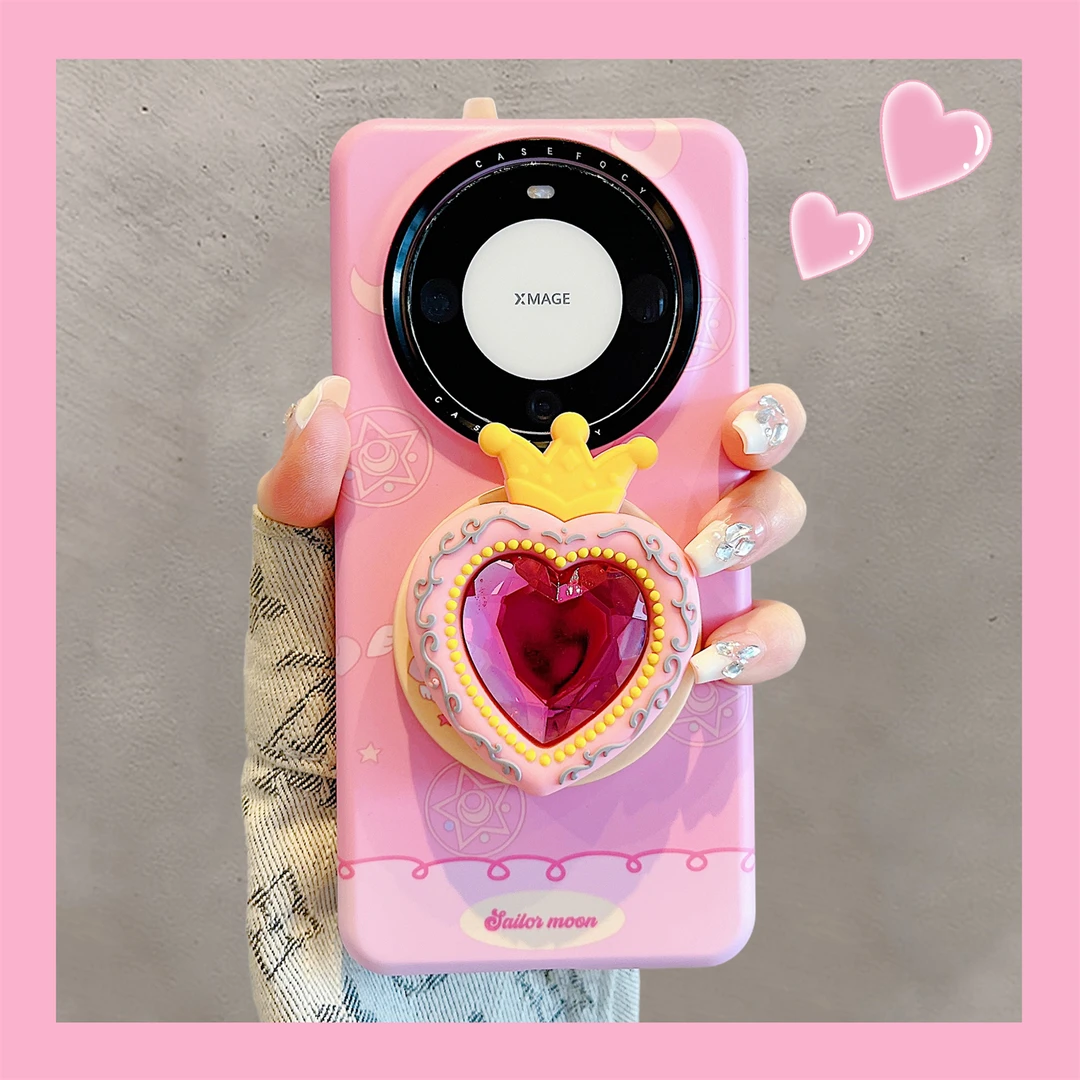 适用华为mate70pro+手机壳少女心粉色月亮星星魔法阵mate60pro女