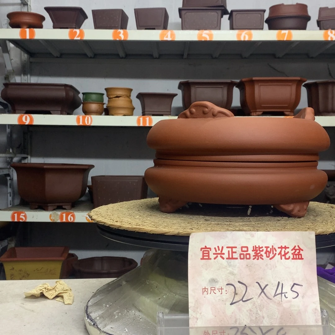紫砂花盆宜兴紫砂花盆包邮