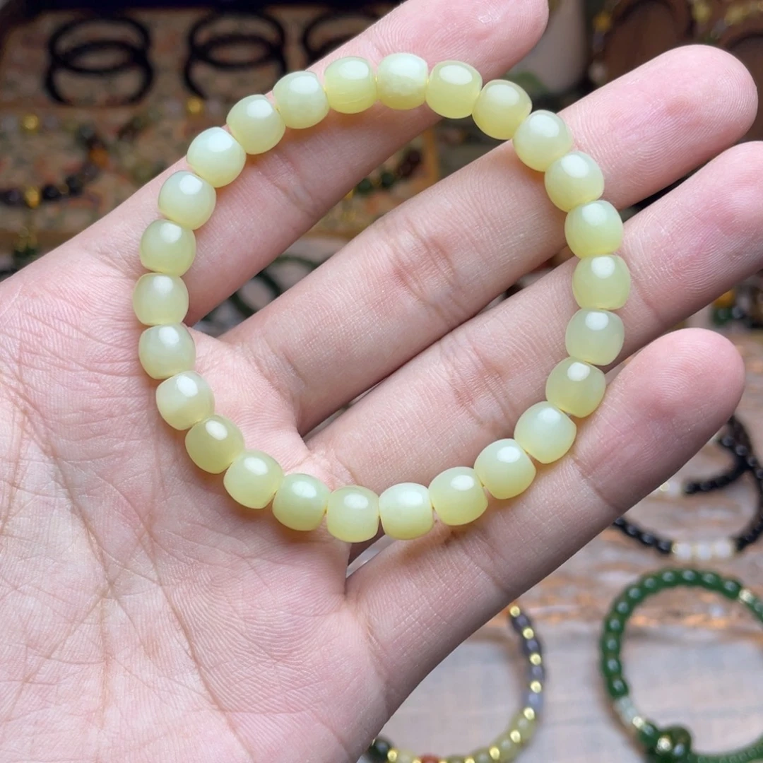 和田玉未镶嵌手链