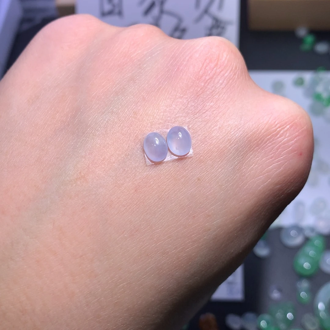 翡翠颈饰未镶嵌紫蛋