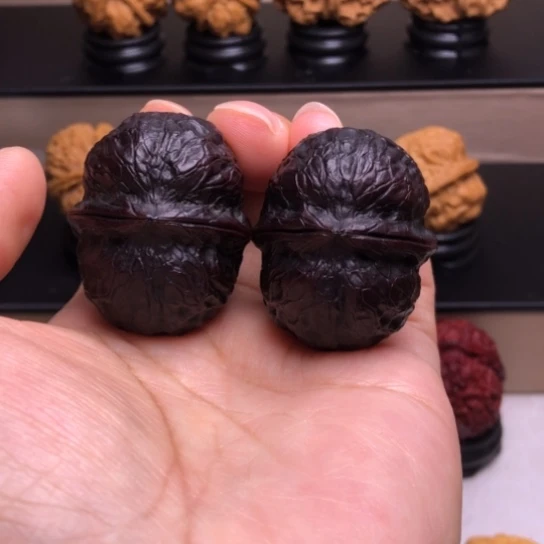 文玩核桃把件玉罗汉地闷26