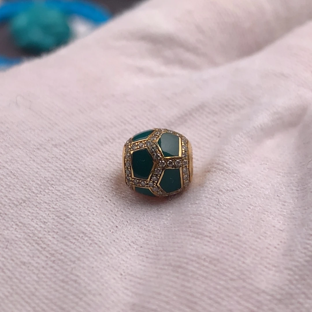 嘉***业绿松石18K金镶嵌发饰