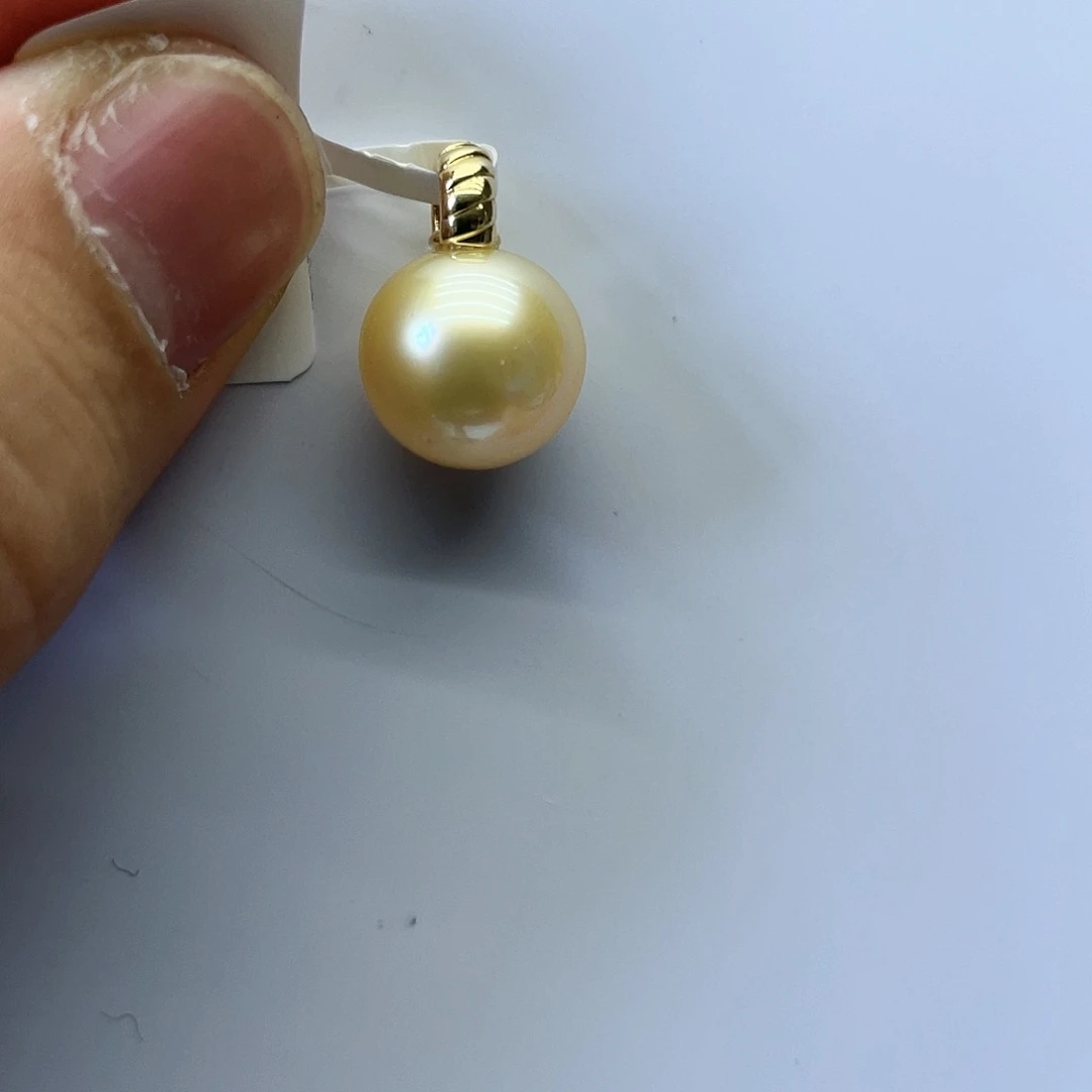 海水珍珠18K金镶嵌颈饰