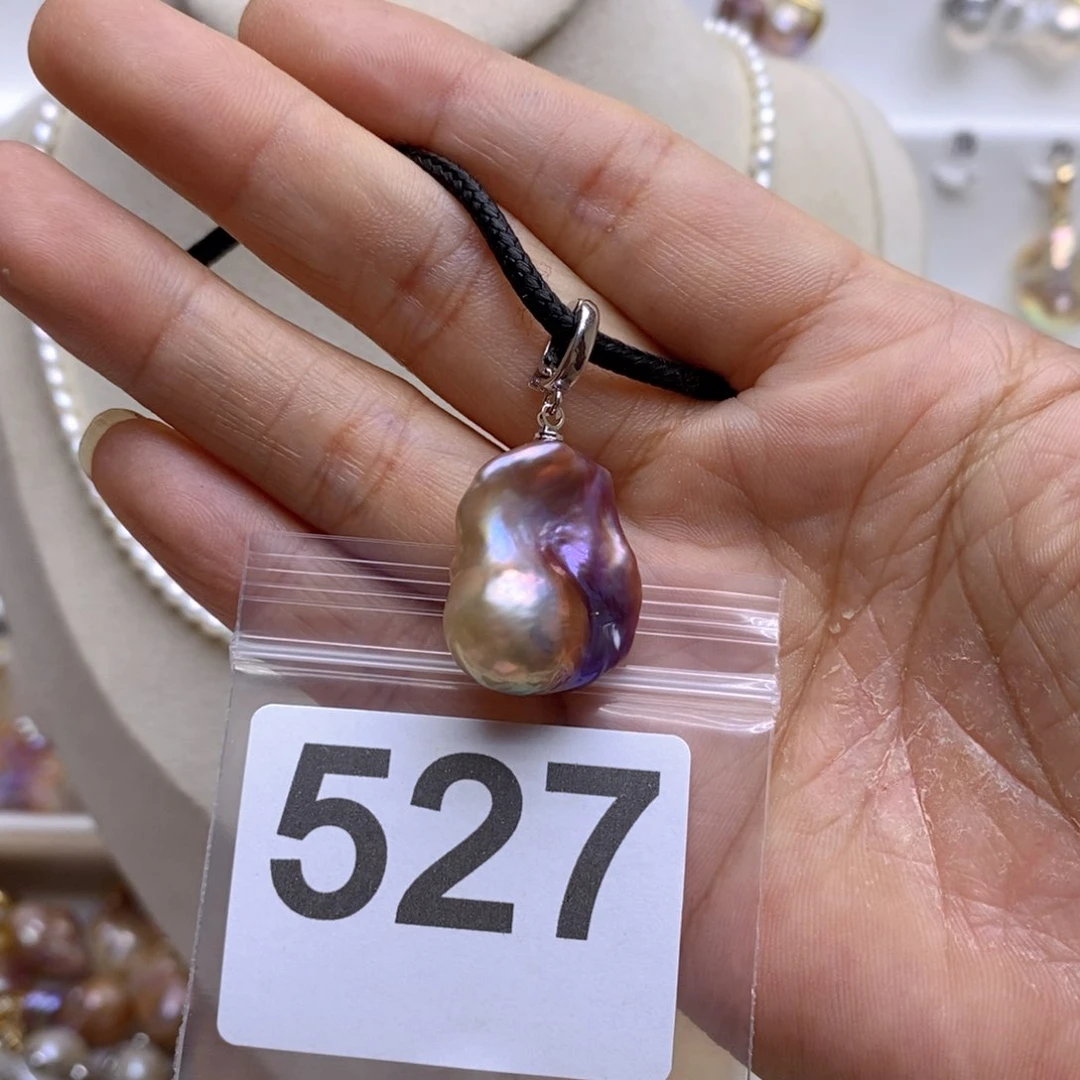 淡水珍珠颈饰银S925镶嵌527