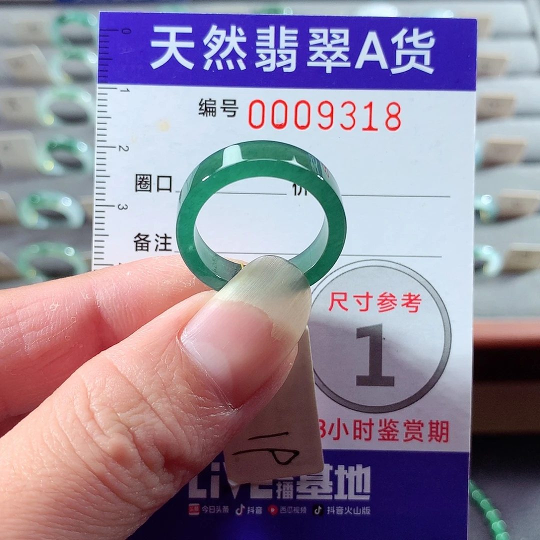 翡翠未镶嵌戒指19号