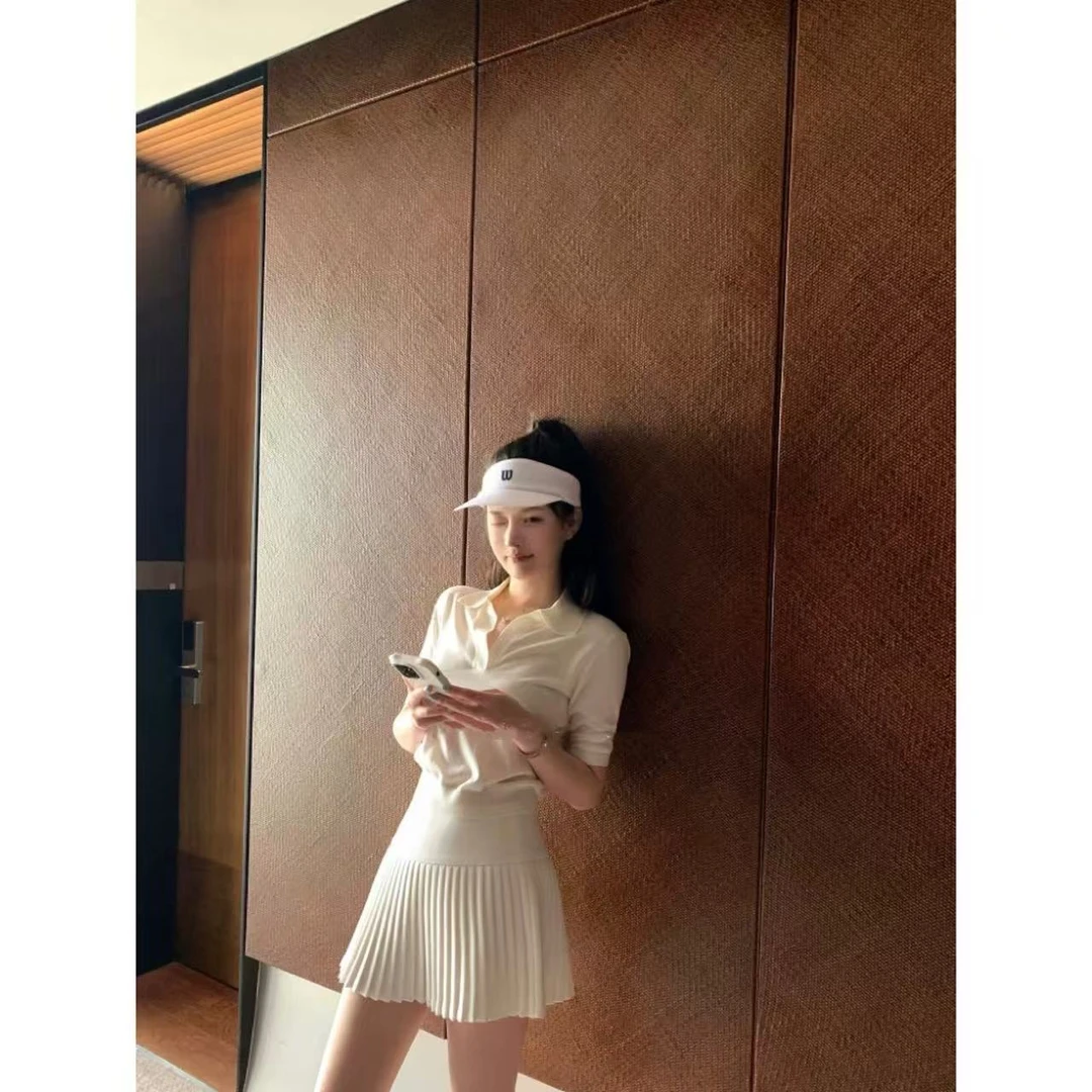 徐秋阳  百褶女孩  秋季新款百搭时尚休闲显瘦显白短裙10316
