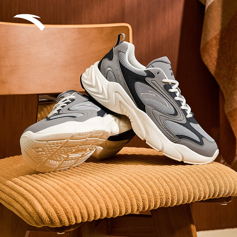 新春好礼安踏厚底舒适休闲鞋男鞋流光冬季新款情侣款百搭运动鞋子
