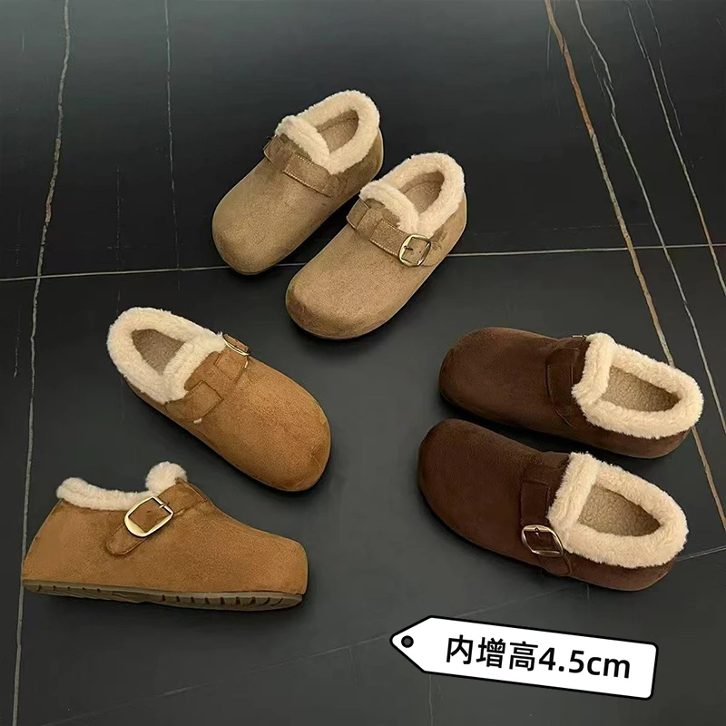 洋气百搭潮流爆款棉靴2025秋冬新款加绒保暖勃肯鞋舒适软底X11