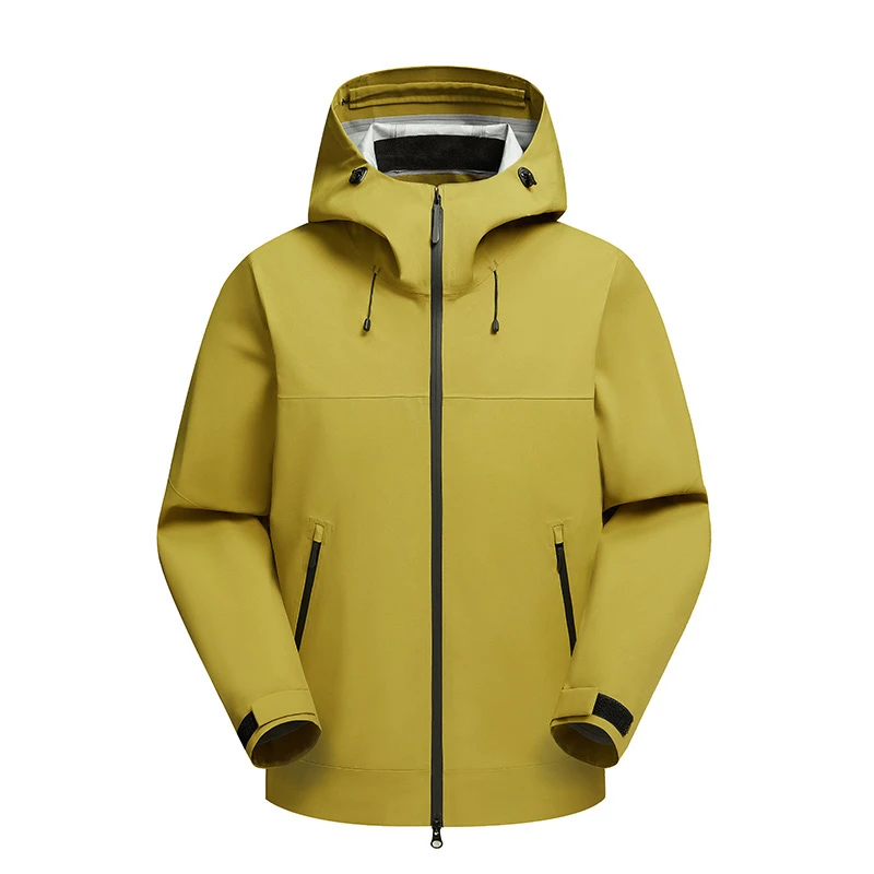 高品质户外硬壳全压胶冲锋衣秋冬连帽男款秋季2025登山防风防水