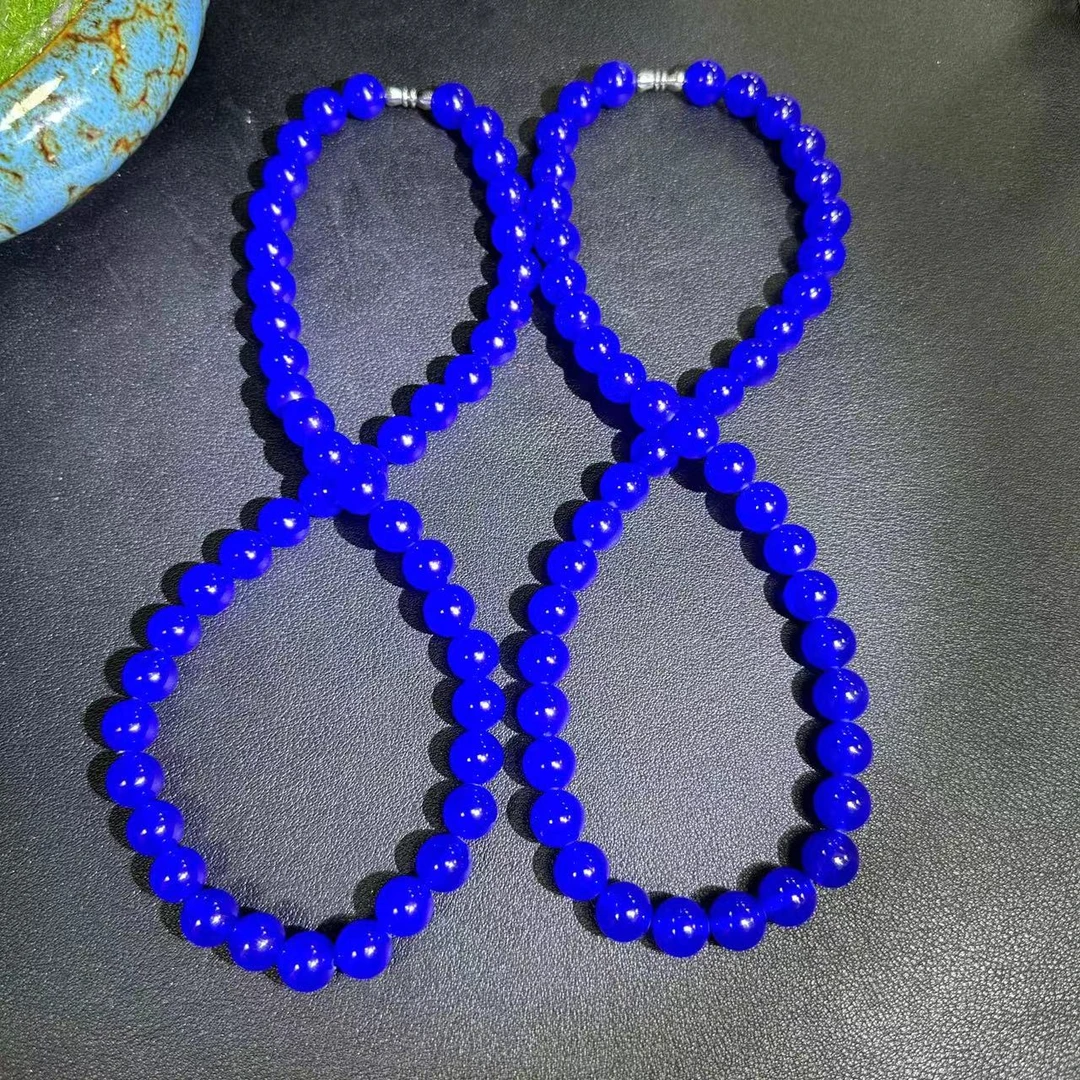 S6082-苍天之瞳蓝玛瑙项链-送礼佳品-多样性只发一件