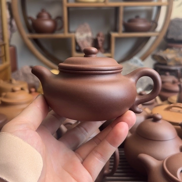 紫砂茶壶仿古200cc台西嫩底槽清