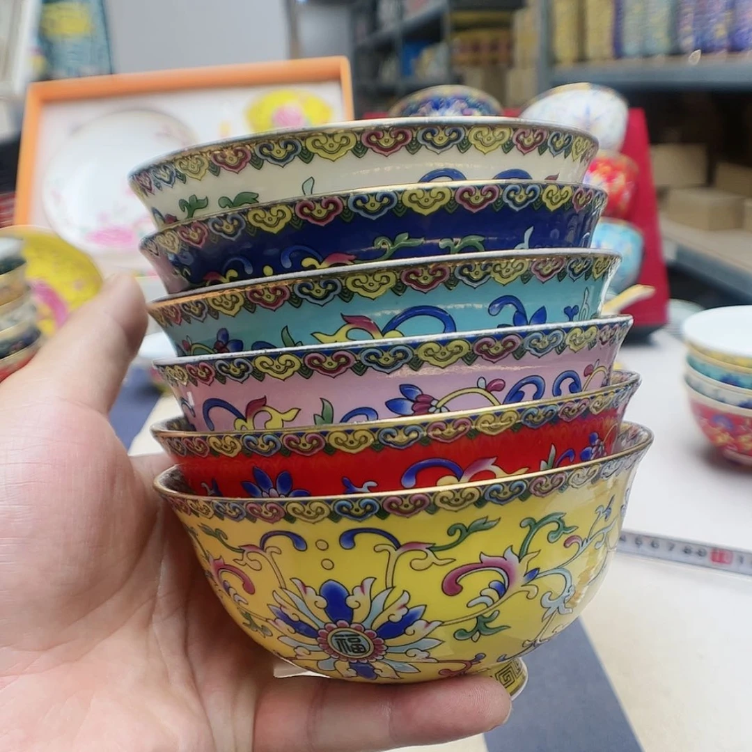 【闪购商品】珐琅4.5英寸碗6个………