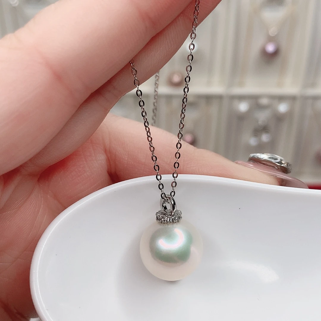 合金淡水珍珠吊坠(赠链)