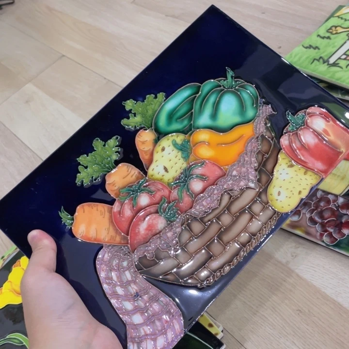 陶瓷瓷版画蔬菜水果