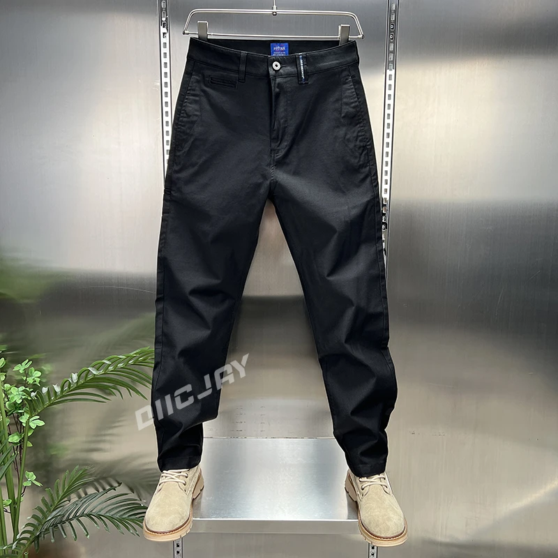 LILO男装秋冬新款时尚潮流立体剪裁柔软舒适百搭显瘦小脚休闲裤男