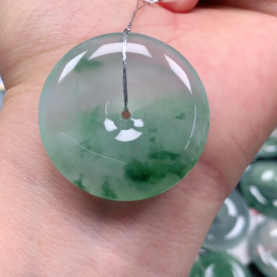 颈饰未镶嵌翡翠天然翡翠