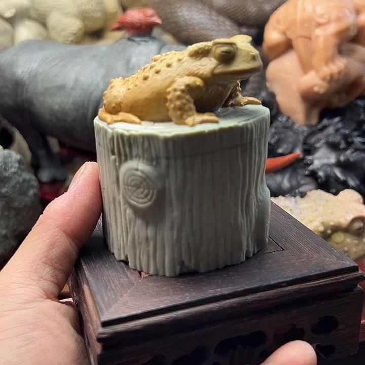 东北石松花石摆件