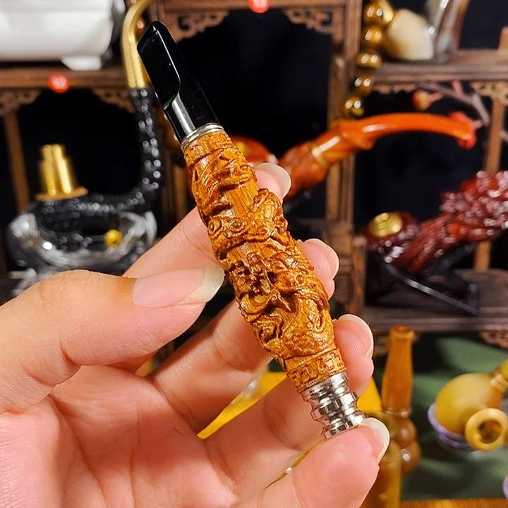 高端定制金丝楠烟嘴