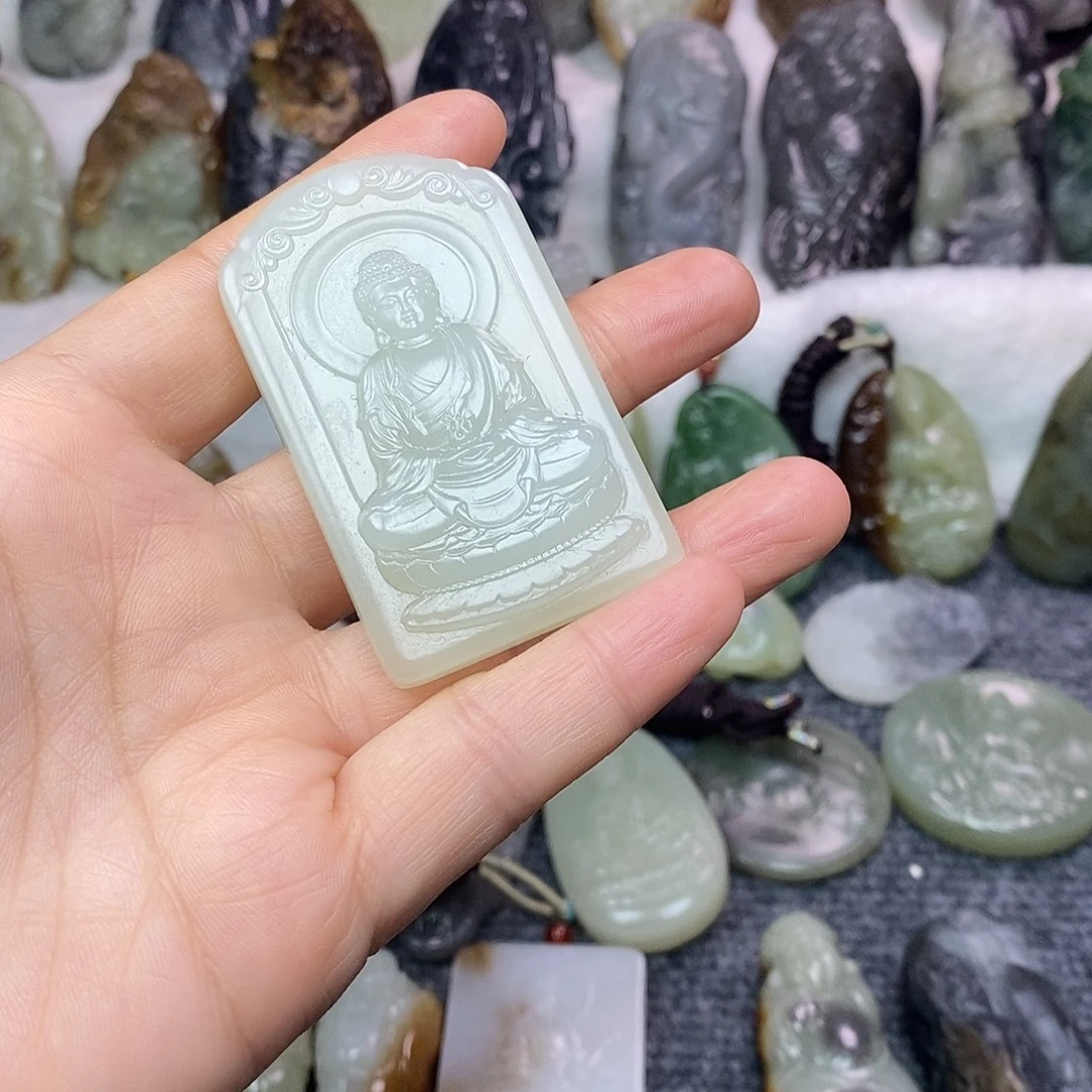 和田玉未镶嵌颈饰