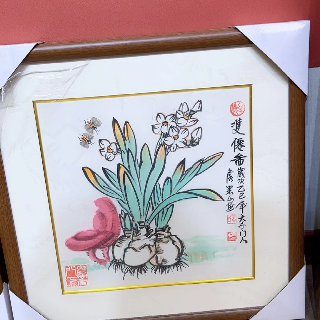 国画侯果山老师亲笔手绘作品朵