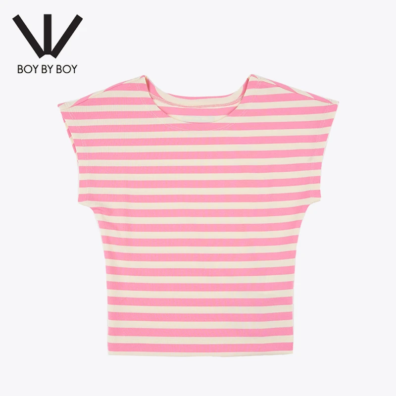 卡码拍大BOY BY BOY夏季女装背心修身时尚百搭辣妹无袖T恤W01105